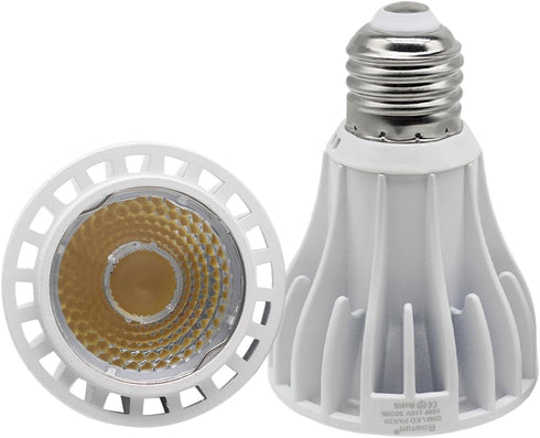 PAR20 LED Bulbs 100W Equivalent 16W, Dimmable 3000K Warm White, 1200LM E26 Medium Base, COB 24°Indoor Flood Light 2-Pack...