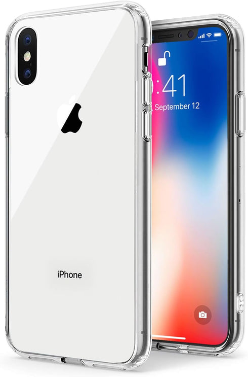 TENOC Phone Case Compatible with iPhone Xs Max, Clear Case Non-Yellowing Protective Bumper Hard Back Cover for 6.5 Inch...