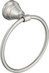 Moen Halle Brushed Nickel Moen MY0386BN Halle Single Post Bathroom Hand Towel Ring, MY0386BN...