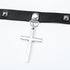 Olbye Cross Short Choker Necklace Black Leather Spike Studded Collar Necklace Goth Prayer Necklaces Punk PU Necklace Jewelry for Women and Girls R...