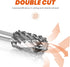 Carbide Burr Set compatible with dremel, HARDELL Double Cut Tungsten Carving Burr Bits, 1/8" shank 10PCS Rotary Tool Accessories for Woodworking, ...