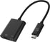 Scosche CAAP StrikeLine USB Type-C Headphone Adapter with Female 3.5mm Aux Input and USB-C Charging Port for Mobile and Music Devices, Black...