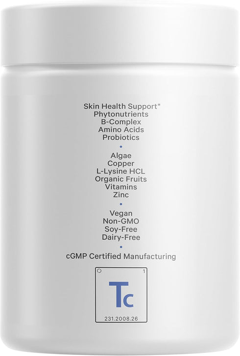 Codeage Teen Clearface Adolescent Face, Skin & Pimples, Vitamins A, C, D3, E, Pantothenic Acid, Niacin, Zinc Supplement Teenagers, Probiotics, L-L...