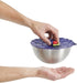 Charles Viancin - Blackberry Silicone Lid for Food Storage and Cooking - 8''/20cm - Airtight Seal on Any Smooth Rim Surface - BPA-Free - Oven, Mic...