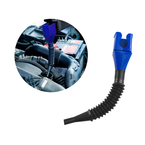 2 PCS Automotive Flexible Drain Button Plastic funnels,Automatic Wide-Mouth Fuel funnels with Handles,Automotive Multifunctional Retractable Fuel ...