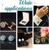 UNICRAFTALE 10 Sets 25mm Blank Dome Cufflinks Making Kit 304 Stainless Steel Cuff Button Round Cabochons Tray Bezel Cufflink Blanks for Apparel Ac...