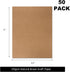 50 Pack Kraft Paper - Brown Stationery Paper- Brown Craft Paper for Arts and Craft, Drawing, D.I.Y. Projects - Letter Size Kraft Paper - Laser & I...