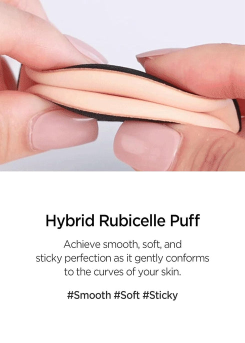 JUNG SAEM MOOL Cushion Puff Natural Cover Puff for Smooth Fitting with The Round Shape 2.1 Inch...