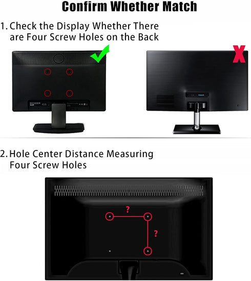TV Wall Mount Bracket, Universal Low Profile Monitor Mount Bracket for 14"-47" LED/LCD and Plasma TVs Flat Screen, Fixed TV Wall Mount Fits VESA 2...