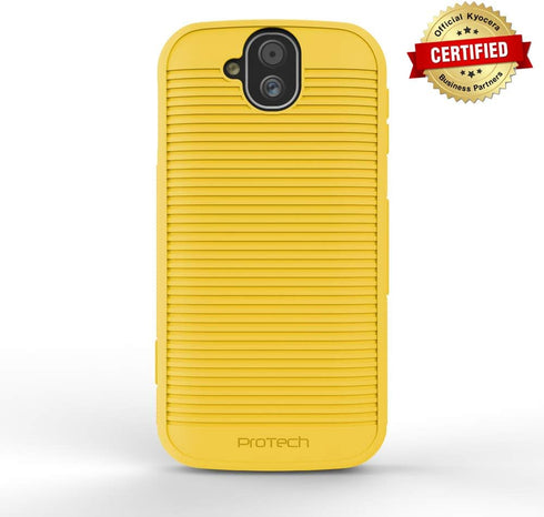 Compatible with/Replacement for Durable Slim Flex Case for Kyocera DuraForce Pro, Phone Models E6810, E6820 and E6830 (Yellow)...