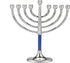 Rite Lite Classic Chanukah Menorah with Hammered Accents with Black & Silver - Hanukah Menorah (Blue & Silver)...