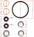 Replacement for Kohler GP30090 Niedecken Repair Kit, Valve Repair Kit For Niedecken Shower Faucet...