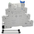 Electromagnetic Relay 24V DC/ 24V AC SPDT 6A with LED Indicator, Socket Base, DIN Rail, Ultra Thin 6.2mm, UL CE VDE Certification...