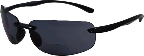 In Style Eyes Original Lovin Wrap Around Bifocal Reading Sunglasses - Rimless, UV Protection - Non-Polarized Lens - Black - 1.5x...