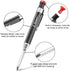 Red Premium EXcraft Metal Mechanical Carpenter Pencil Deep Hole with Built-in Sharpener For Architect Construction Carpentry Making Scribe Tools...