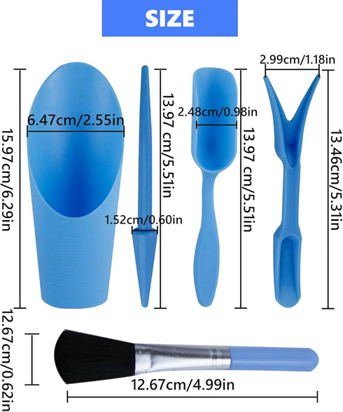 5 Pcs Mini Garden Tool Set Hand Tools Succulent Tools Transplanting Tools Set Succulent Care Plastic Kit Bonsai Potting Soil Indoor for Succulent ...