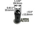 Salt Spreader Spinner Hub Replaces Buyers 3007809 for TGSUV1B with Installed Set Screw...