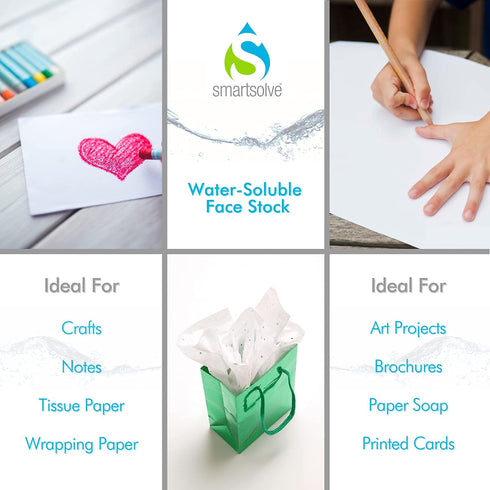IT117138 3pt Water-Soluble Paper, 8.5" x 11", White (Pack of 25)...