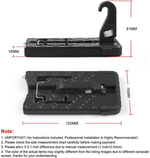 Multifunctional Universal Fit Car Door Step Foldable Roof Rack Door Step Up on Door Latch Easy Access to Rooftop,Max Load 500 lbs...
