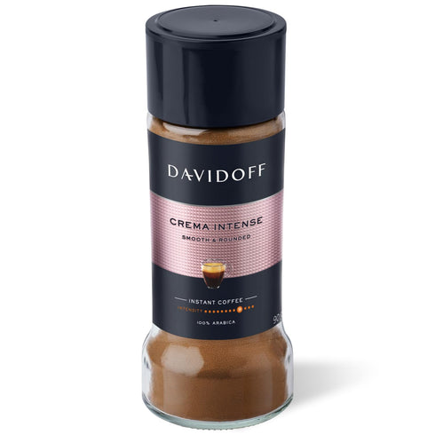DAVIDOFF Crema Intense Instant Coffee - Smooth and Rounded - Full-body. Delicate Aroma and Elegant Acidity - 100% Arabica Beans - 9/12 Intensity. ...