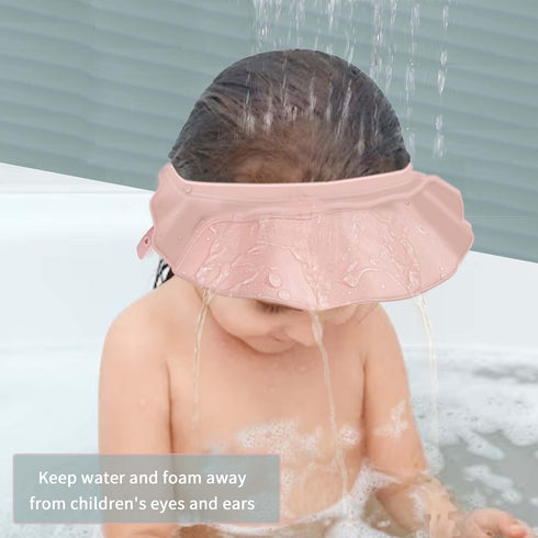Baby Kids Shower Cap Shower Cap for Kids Shampoo Bath Bathing Hat Silicone Adjustable Washing Hair Shower Bathing Protection Bath Cap for Toddler,...