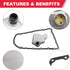 RE0F10D JF017E Transmission Filter Oil Pan Gasket Kit Fit for Nissan Altima Maxima Quest Murano Pathfinder Infiniti Qx60 Replaces# 31728-29X0D 317...