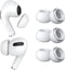 MMOBIEL 3 Pairs Replacement Earbud Tips for AirPods Pro Gen 1 & 2 Anti-Slip Silicone Ear Tips – Earbuds with Noise Reduction Hole, Portable Storag...