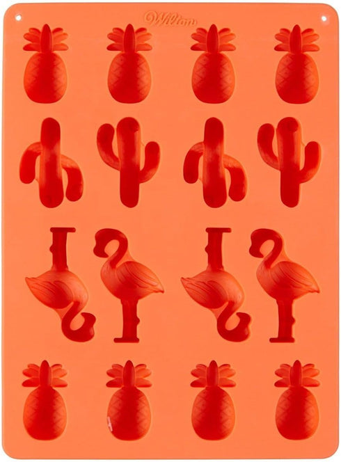 Wilton Mini Tropical Candy Mould, Silicone, Coral, 16 Holes...