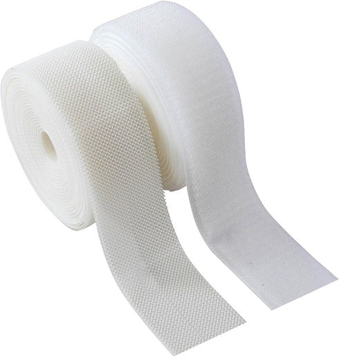 Sew on Hook and Loop Strips 1-1/2in x 3yd | Easy to Sew | Excellent Grip | Non-Adhesive Back Nylon Strips Fabric Fastener Non-Adhesive Interlockin...