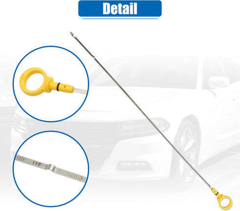X AUTOHAUX 1 Pcs Engine Oil Dipstick Engine Oil Fluid Level Dipstick for Chrysler 300 Limited S Touring 3.5L V6 - Gas 2010 No.4792867AB...