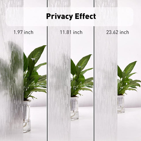 Finnez Window Privacy Film Decorative Window Sticker Window Film Anti UV for Home Office(17.5'' x 78.7'')...