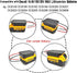 Battery Adapter for DEWALT 18V/ 20V MAX & Milwaukee M18 18V Lithium Battery Power Mount Connector Dock Holder, Power Wheels Adapter DIY Drill Tool...