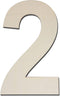 12 Inch Large Wood Number Sign 2, Unfinished Blank Wooden Slice Board for DIY Crafts Home Birthday Decorations Props...