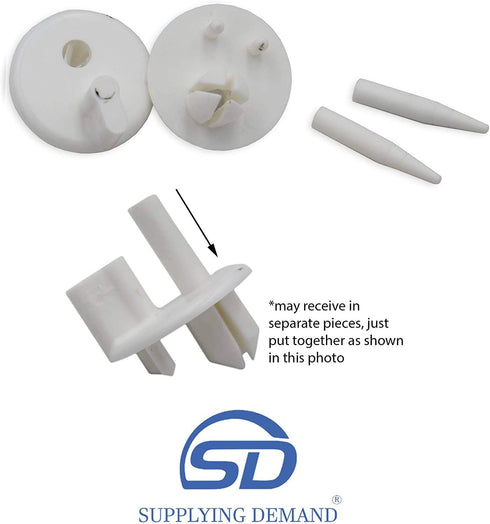 Supplying Demand 241993001 240350802 2 Pack Refrigerator Rear Crisper Drawer Shelf Cover Support Stud Replacement