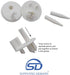 Supplying Demand 241993001 240350802 2 Pack Refrigerator Rear Crisper Drawer Shelf Cover Support Stud Replacement