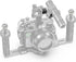 Seafrogs 1" Ball to YS Head Clip Arm, 2.75"/7cm Aluminum Alloy Adapter Arm for Underwater Photography Lighting System, Connector for Diving Strobe...