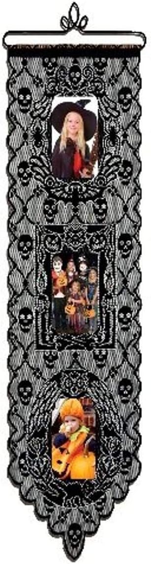 Heritage Lace Halloween 12-Inch by 38-Inch Spooky Pictures Wall Hanging, Black...