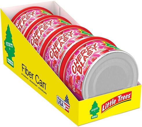 LITTLE TREES Car Air Freshener. Fiber Can Provides a Long-Lasting Scent for Auto or Home. Recycled Fiber. Cherry Blast, 4 Air Fresheners...