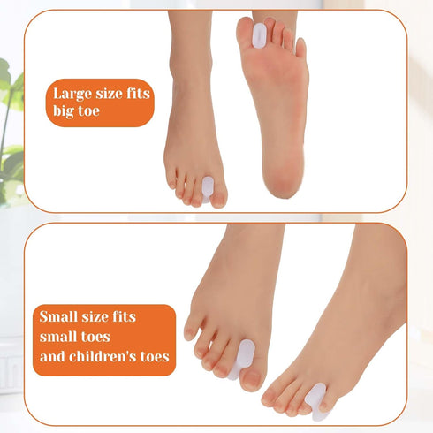 12Pcs Gel Toe Separators Soft Toe Spacers Bunion Corrector Pads Overlapping Toes Orthotics for Men Women Sports Activities Calluses Crooked Toes H...