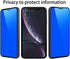 2 Piece Privacy Tempered Glass for iPhone XR/iPhone 11 6.1 inch Anti-blue Anti-Spy Screen Protector Mirror Blue...