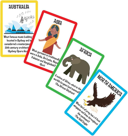 University Games Scholastic The World Travel Card Game, Perfect for Summer Learning for Kids, Learn About The World, for 2 or More Players Ages 6 ...