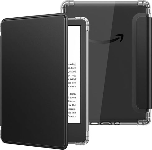 MoKo Case for 6" All-New Kindle (11th Generation-2022 Release), Ultra Clear Soft Flexible Transparent TPU Back Cover Light Shell with Auto Wake/Sl...