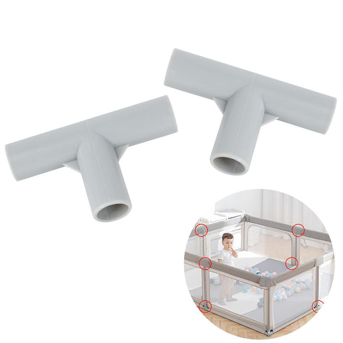 Baby Playpen Parts T-Shaped Joint, Baby Playpen Accessories for Baby Play Yard Baby Playpen Replacement Connectors, 2 Pcs Diameter1.9cm...
