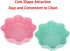 3 Pcs Hamster Food Bowl Small Cute Shape Food Dish for Hamster Rat Mice and Other Small Animals (Pink, Green and Blue)...