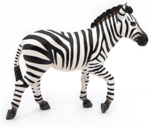 Papo -hand-painted - figurine -Wild animal kingdom - Male zebra -50249 -Collectible - for Children - Suitable for Boys and Girls- from 3 years old...