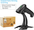 Bluetooth Barcode Scanner with Stand,Alacrity 1D Hands-Free Automatic Scanning 3-in-1 Connections Bluetooth&USB Wired&2.4GHz Wireless Barcode Read...