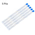 uxcell Flexible Flat Cable,150mm 1mm Pitch 7 Pins FPC FFC Flexible Ribbon Cable for LCD TV Car Audio DVD Player 5Pcs (B Type)...