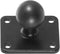 iBOLT 25mm / 1 inch Metal AMPS Adapter Plate for Industry Standard Dual Ball Socket mounting arms...