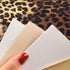 Leopard Printed Faux Leather Sheet Metallic Burst Crack Synthetic Leather Fabric Assorted 6 PCS 7.7" x 12.9" (20 cm x 33 cm) for Hair Accessories ...