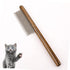 Dog Cat Comb with Solid Wood Handle Stainless Steel Teeth, Professional Pet Grooming Supplies Accessories Perfect for Honghair Hairy Pets...